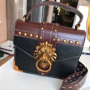 Lion Doorknocker Buckle Purse
